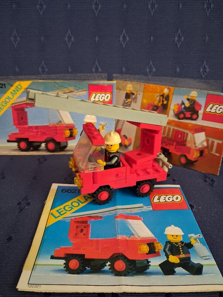 LEGO set nr. 6621 Brandweerauto met ladder, Gebruikt, Lego, LEGOLAND, Complete set