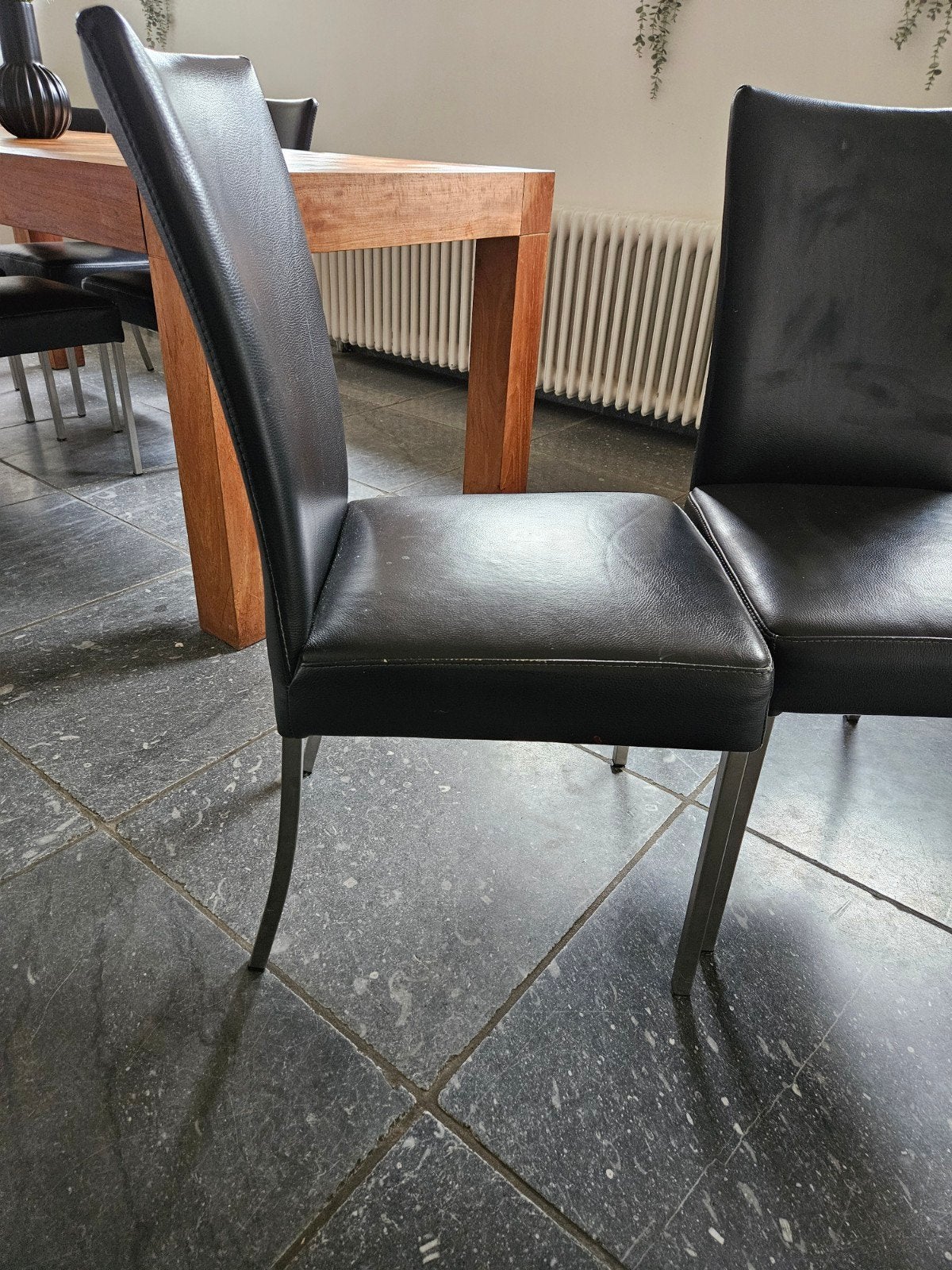 Bert Plantagie eetkamerstoelen (6 stuks), Ophalen, Gebruikt, Vijf, Zes of meer stoelen, Leer