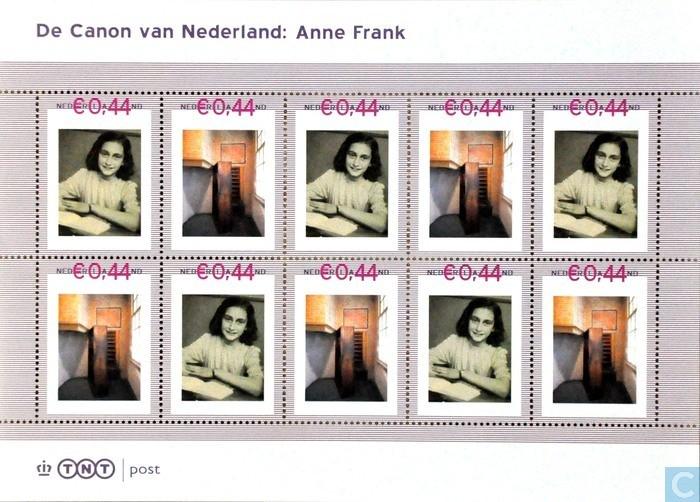 Postzegels Canon van Nederland: Anne Frank, Ophalen of Verzenden, Na 1940, Postfris