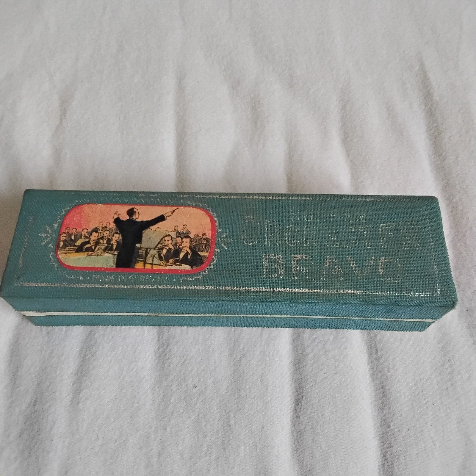 Vintage Hohner Bravo mondharmonica in originele doos, Ophalen of Verzenden, C-mondharmonica