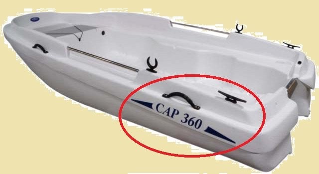 Stickerset (2 stuks) Cap 360 (Jeanneau). € 24,95 per set, Watersport en Boten, Ophalen of Verzenden, Nieuw, Overige typen