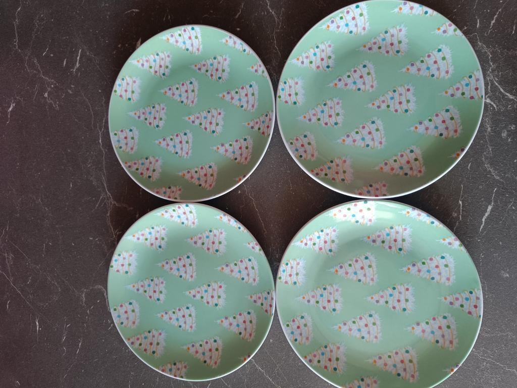 4 mini bordjes, Ophalen of Verzenden, Zo goed als nieuw, Bord