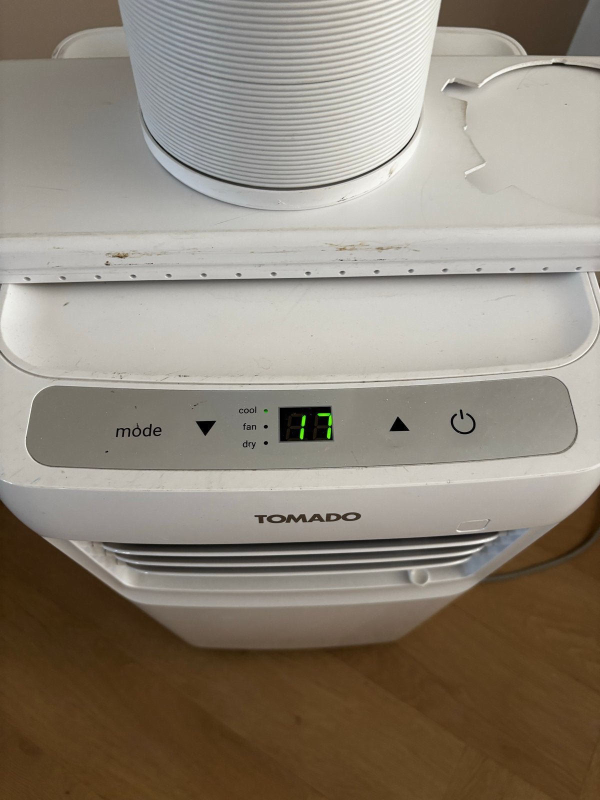 Tomado Mobiele Airco - Koelen, Ventileren, Ontvochtigen, Gebruikt, Minder dan 60 m³, 3 snelheden of meer, Ophalen of Verzenden