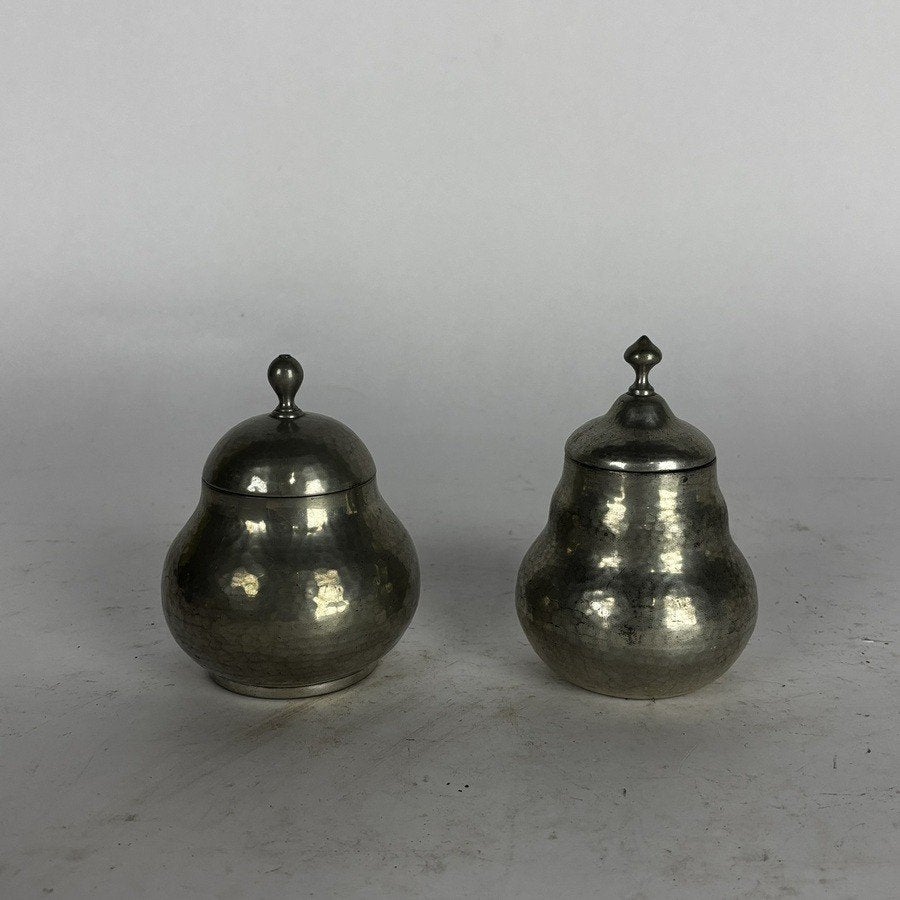 Lot 20e-eeuws gehamerd tin, Antiek en Kunst, Ophalen of Verzenden