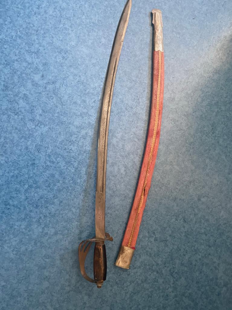 Decoratieve sabel met schede - Made in India, Ophalen, Gebruikt