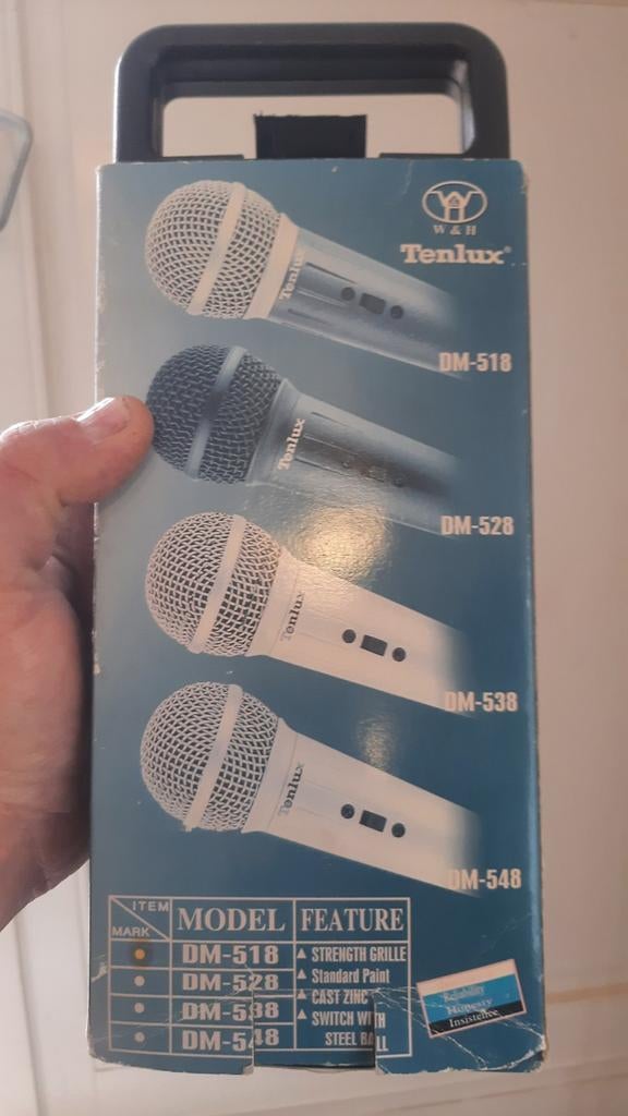 Tenlux DM-518 Microfoon - Nieuw in Doos, Muziek en Instrumenten, Microfoons, Ophalen of Verzenden