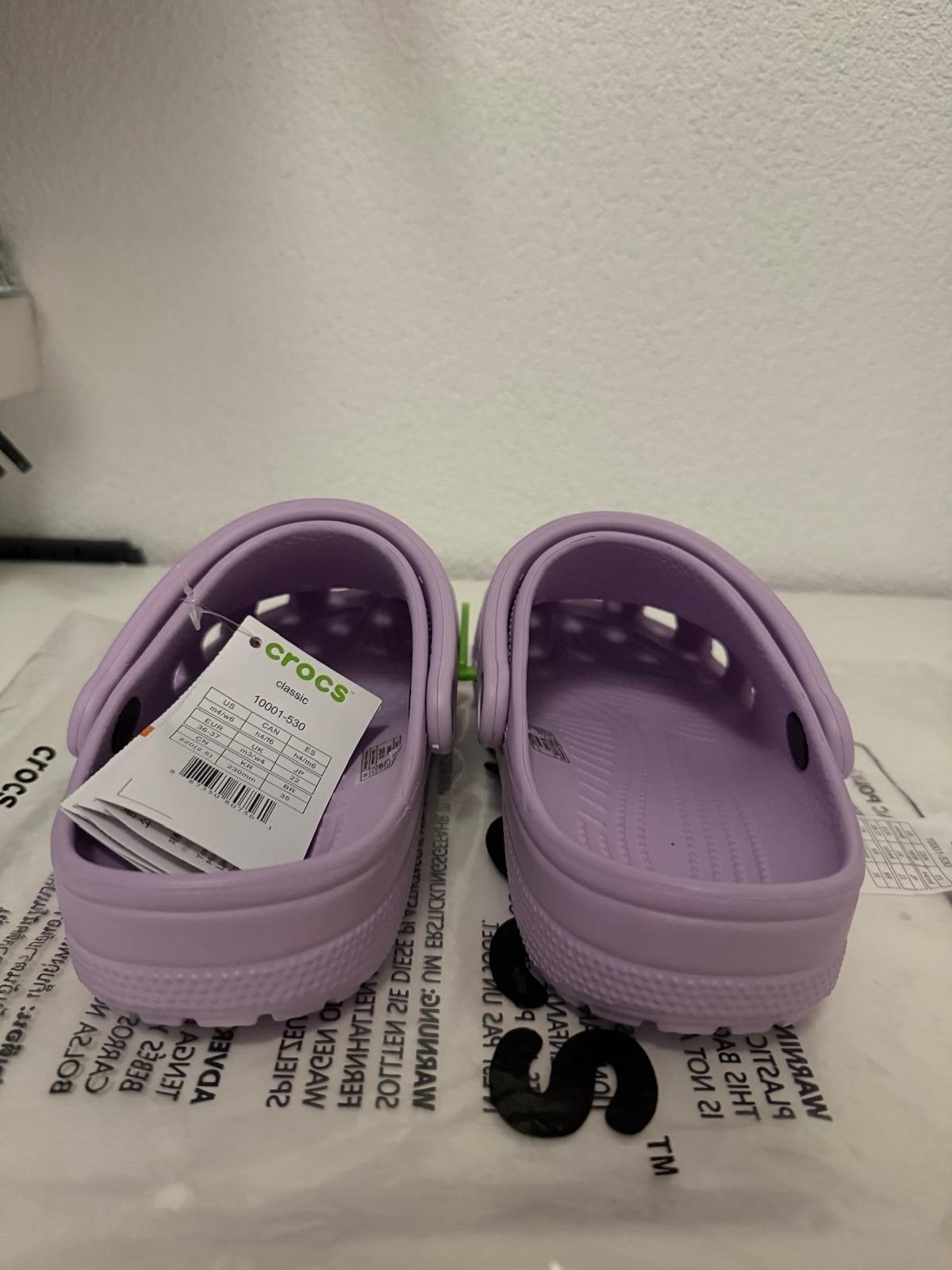 Nieuwe Crocs Classic Clogs Lavendel - Maat 36-37, Verzenden, Nieuw, Overige kleuren, Slippers