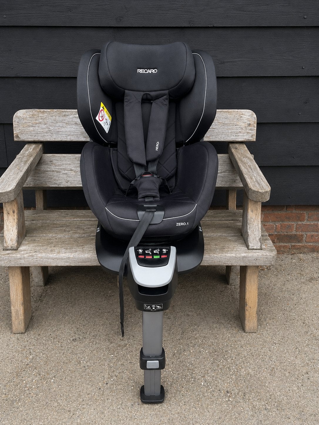 Recaro Zero.1 autostoel met verkleinkussen, Gebruikt, 0 t/m 18 kg, Verstelbare rugleuning, Isofix