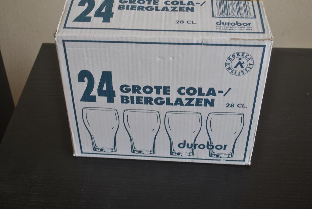 Cola, bierglazen, nieuw, 18 stuks, Durobor, Ophalen of Verzenden, Nieuw, Bierglas
