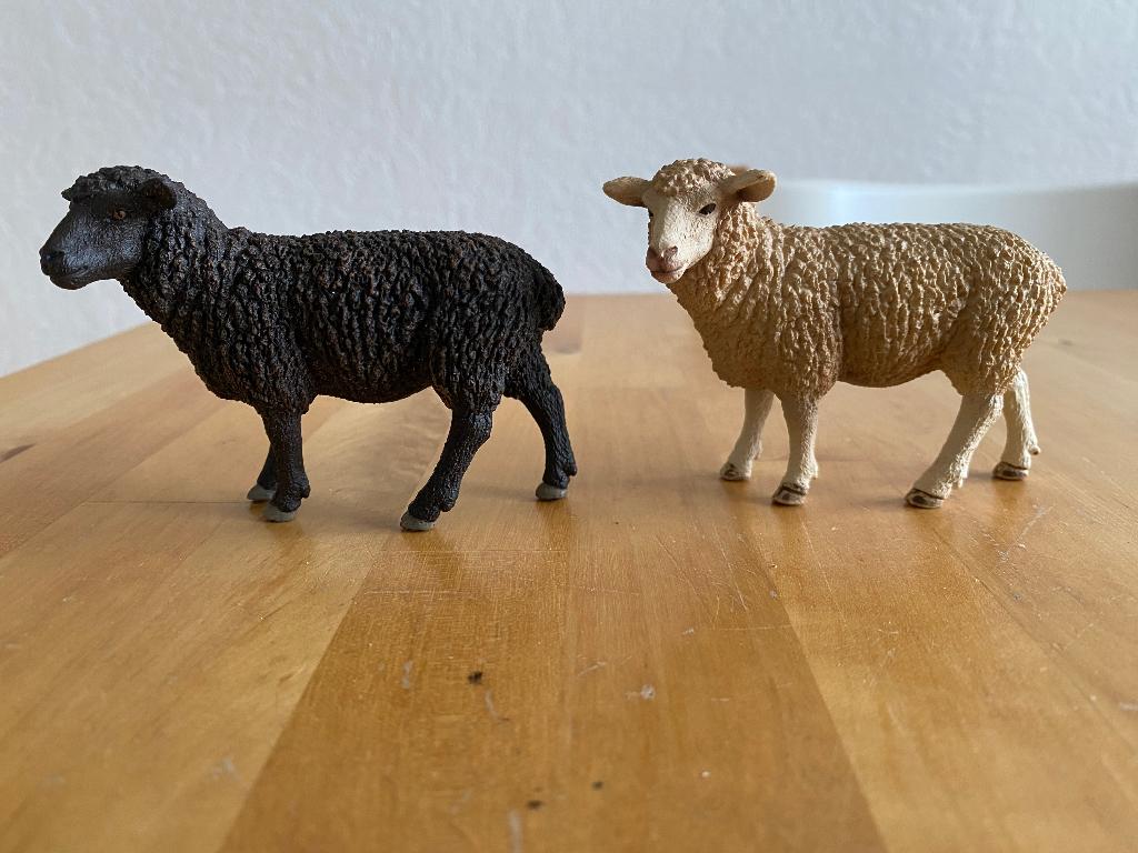 Schleigh Schapen wit en zwart, Ophalen of Verzenden, Zo goed als nieuw, Jongen of Meisje