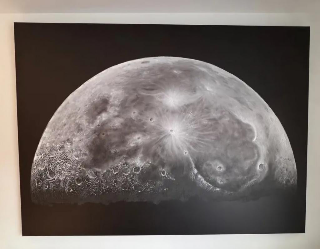Coco Maison Maan Schilderij 180x130 cm Nieuw, Huis en Inrichting, Woonaccessoires | Schilderijen, Tekeningen en Foto's, Ophalen