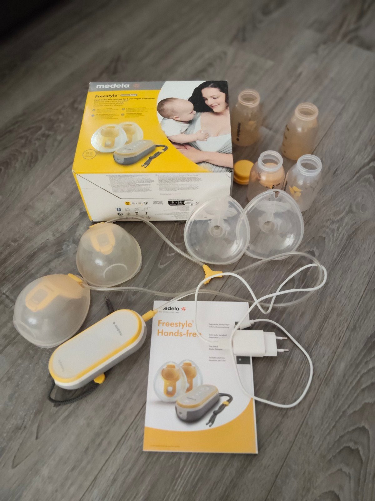 Dubbele Medela Freestyle Hands-free kolf, Gebruikt, Draagbaar, Medela, Borstkolf