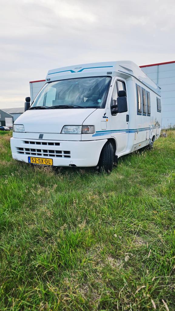 Hobby 650 Fiat Ducato 230 Camper 2.5 TDI. 178. D.km, Caravans en Kamperen, Campers, Hobby, Particulier, Half-integraal, Tot en met 4