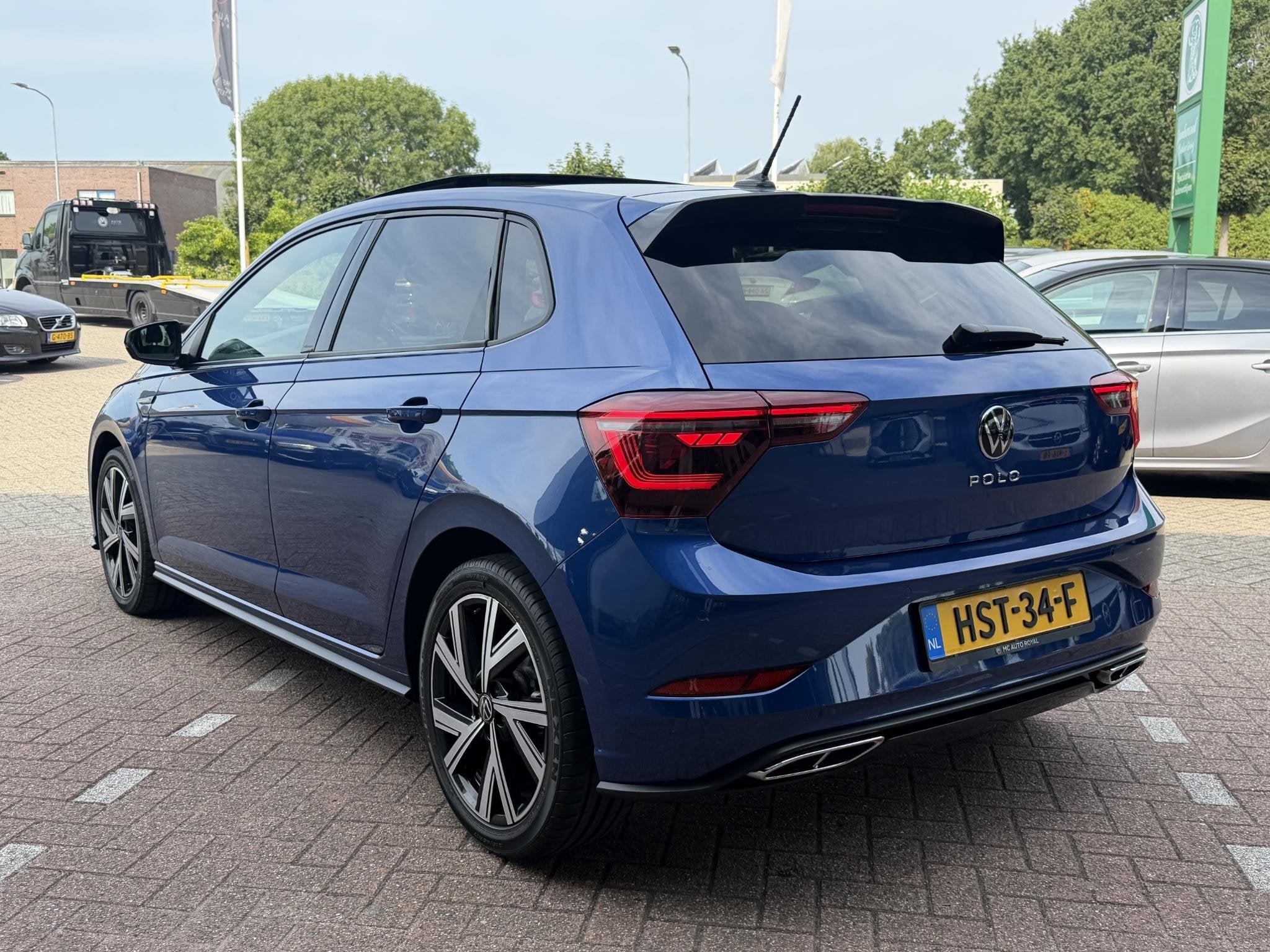 Volkswagen Polo 1.0 TSI R-Line Business PANORAMADAK | FULL L, Stof, Gebruikt, Euro 6, Blauw