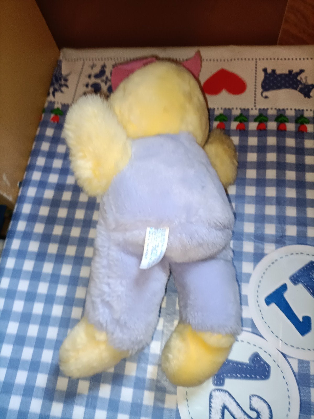 Vintage eend knuffel MTY International Colorful Duck, Kinderen en Baby's, Ophalen of Verzenden, Zo goed als nieuw