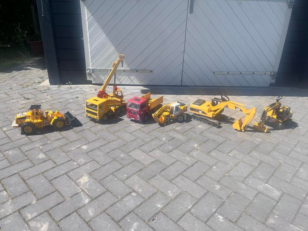 Grote speelgoed graafmachine, shovel en kiepwagen, Ophalen of Verzenden, Gebruikt