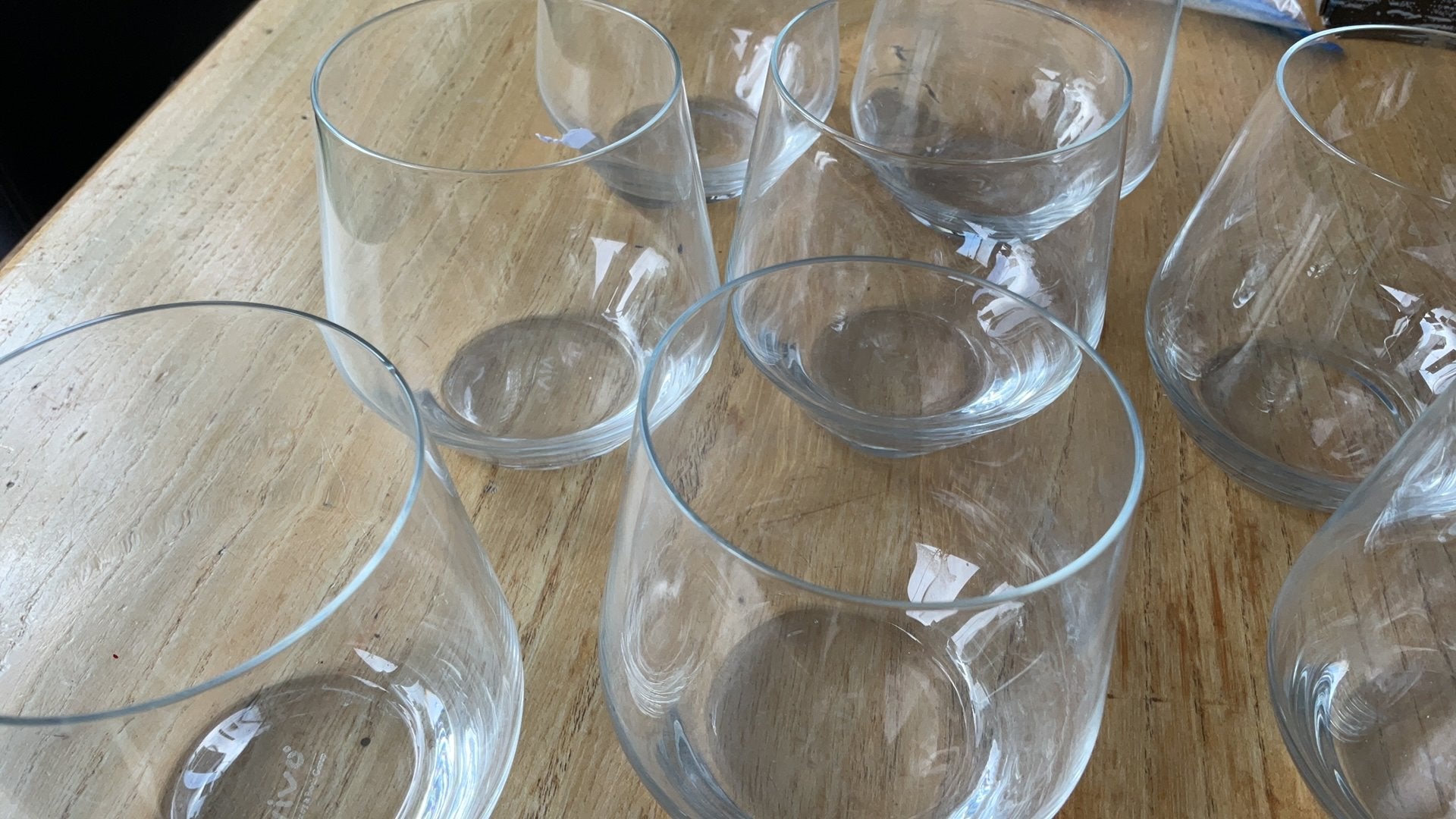 VIVO WATERGLAZEN, ALBERT HEIJN 9 stuks, Ophalen of Verzenden, Zo goed als nieuw, Glas, Overige stijlen