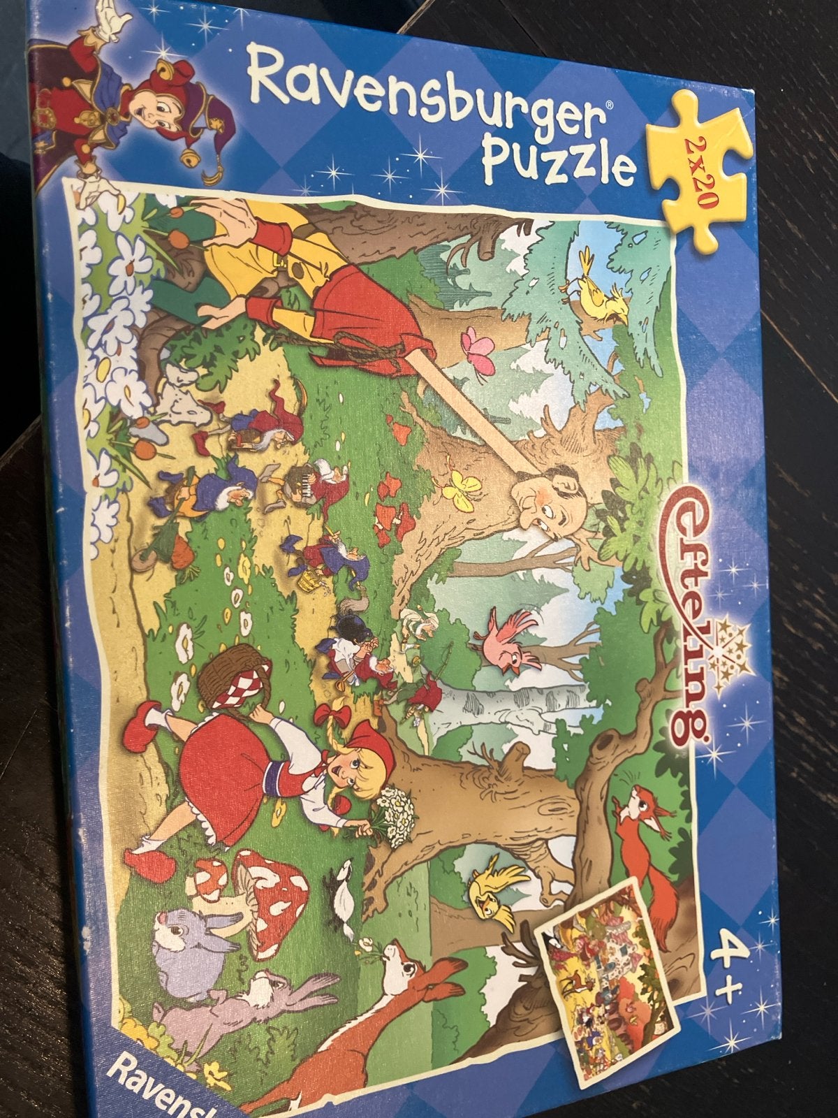 Ravensburger Efteling Puzzel 2x20 stukjes, Ophalen of Verzenden, Minder dan 500 stukjes, Gebruikt, Legpuzzel