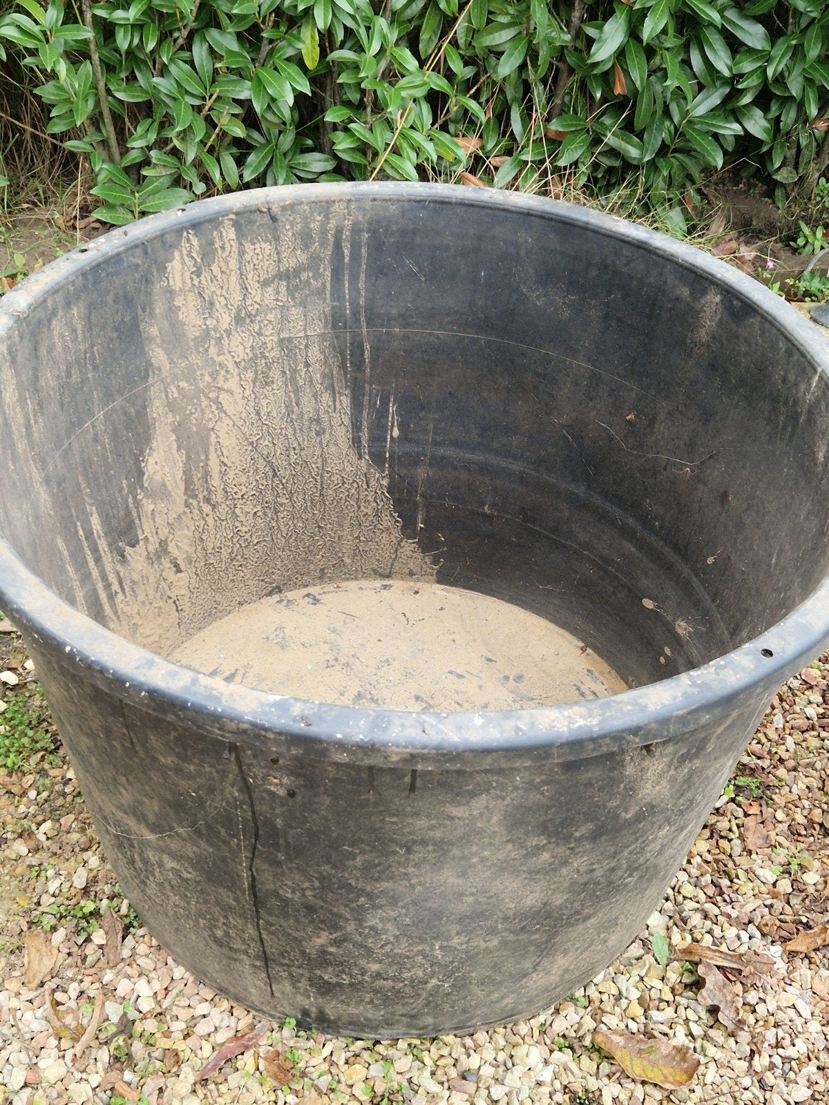 Grote zwarte kunststof bak 230 liter, Kunststof, Gebruikt, Rond, Ophalen of Verzenden