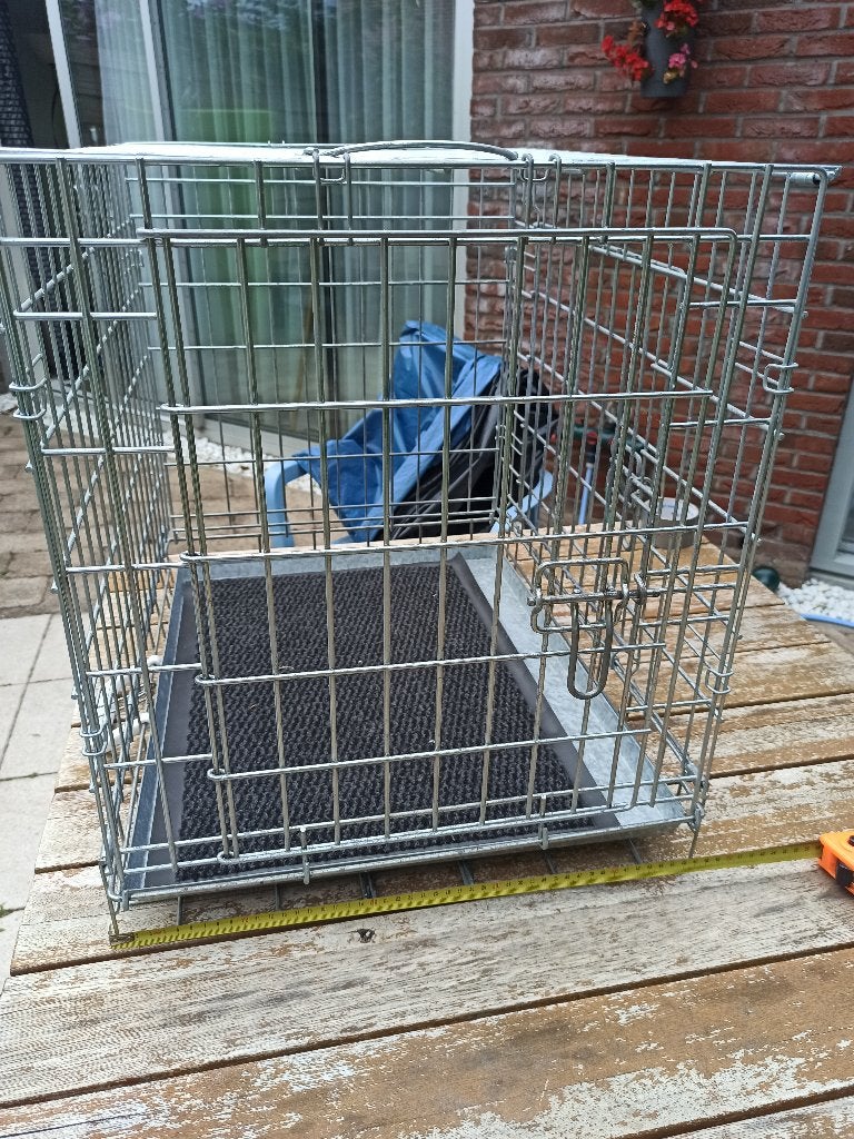 Bench b62 x d44 x h50 cm verzinkt, Dieren en Toebehoren, Ophalen, Zo goed als nieuw