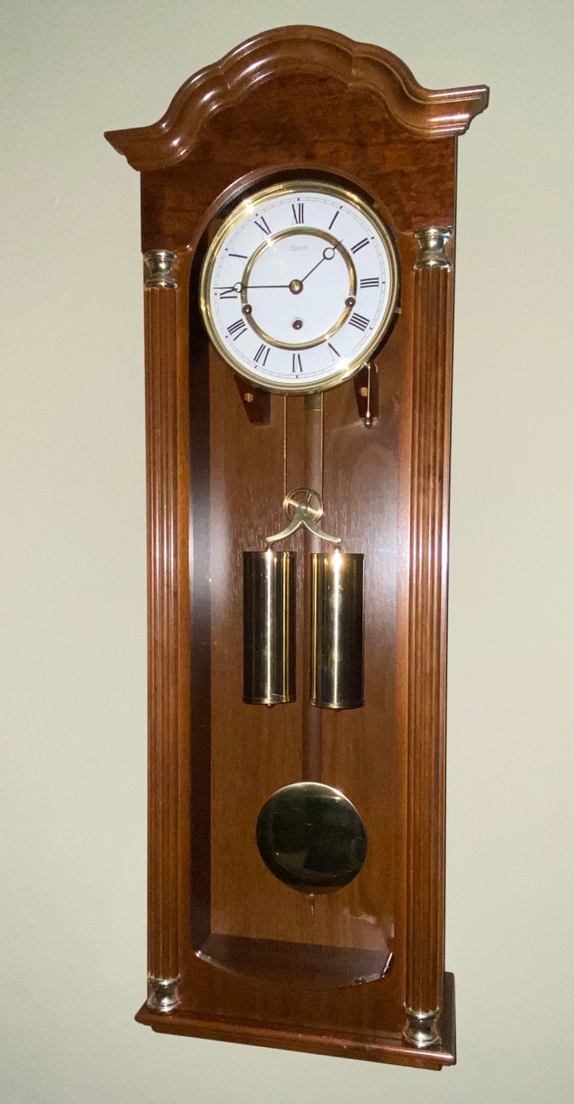 Hermle Wandregulator met Westminster Slagwerk, Ophalen