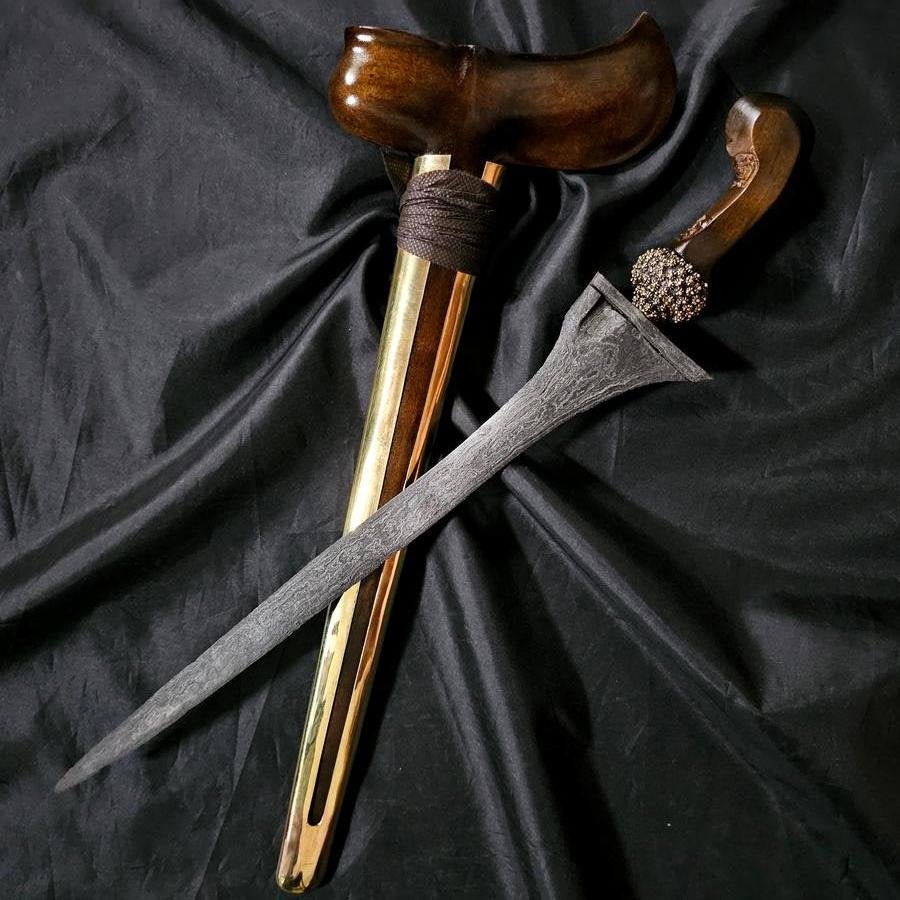 Keris Brojol Tangguh Mataram Kartasura Pamor Slewah KNM85, Verzenden