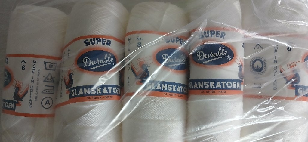 Durable Glanskatoen. 10 bollen (b), Ophalen of Verzenden, Nieuw, Breien of Haken, Wol of Garen