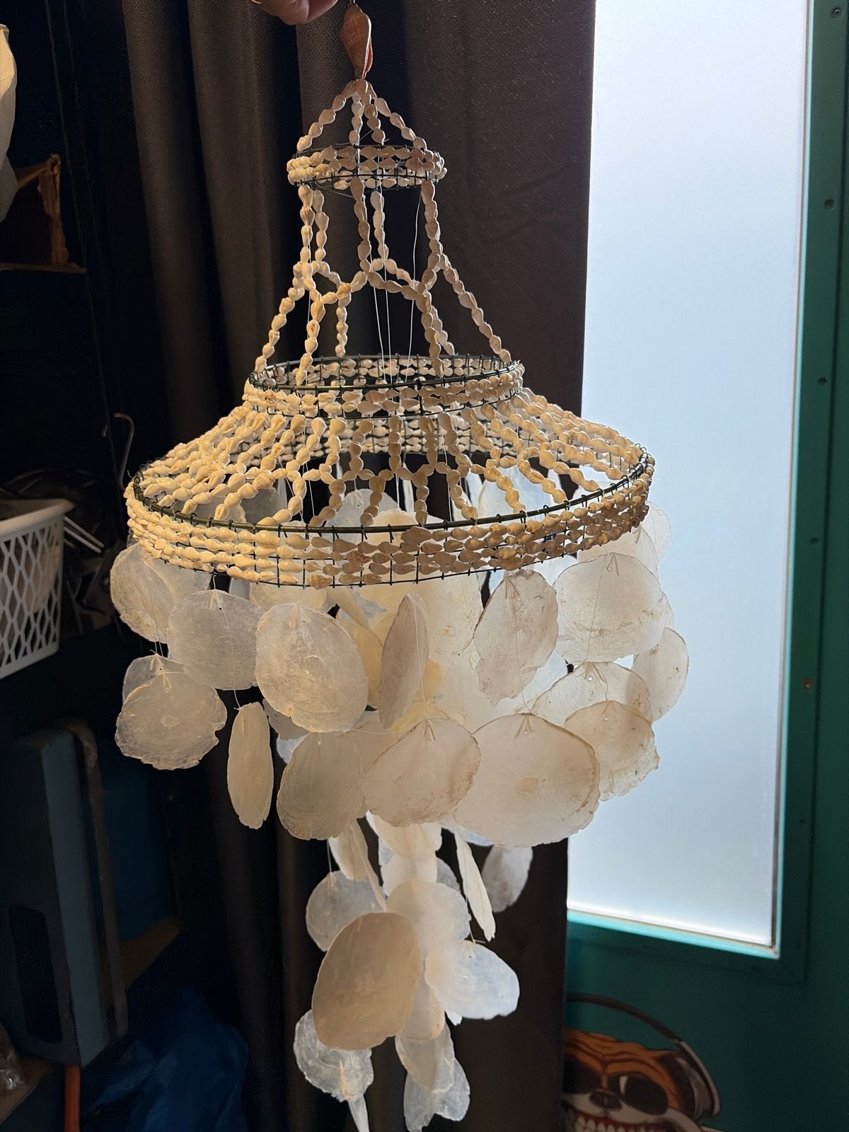 Mooie  windgong / decoratie, Gebruikt, Boho, Ophalen of Verzenden, Natuurlijk materiaal