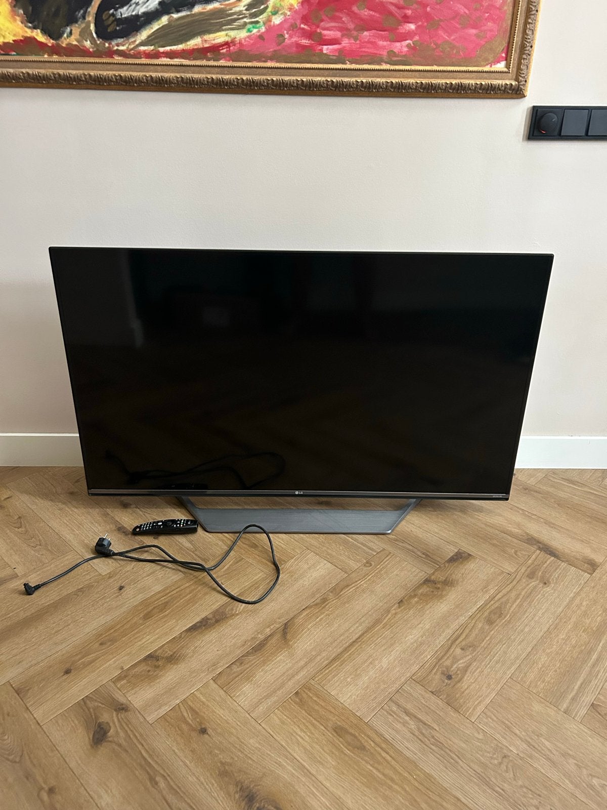 LG 55 inch 4K UHD Smart TV (55UF776V), Ophalen, Gebruikt, 50 Hz, 100 cm of meer