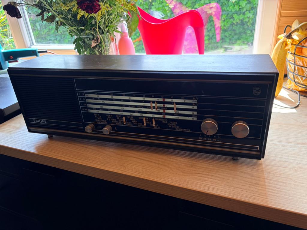 Vintage Philips Radio - Klassieke Ontvanger, Ophalen, Gebruikt, Radio