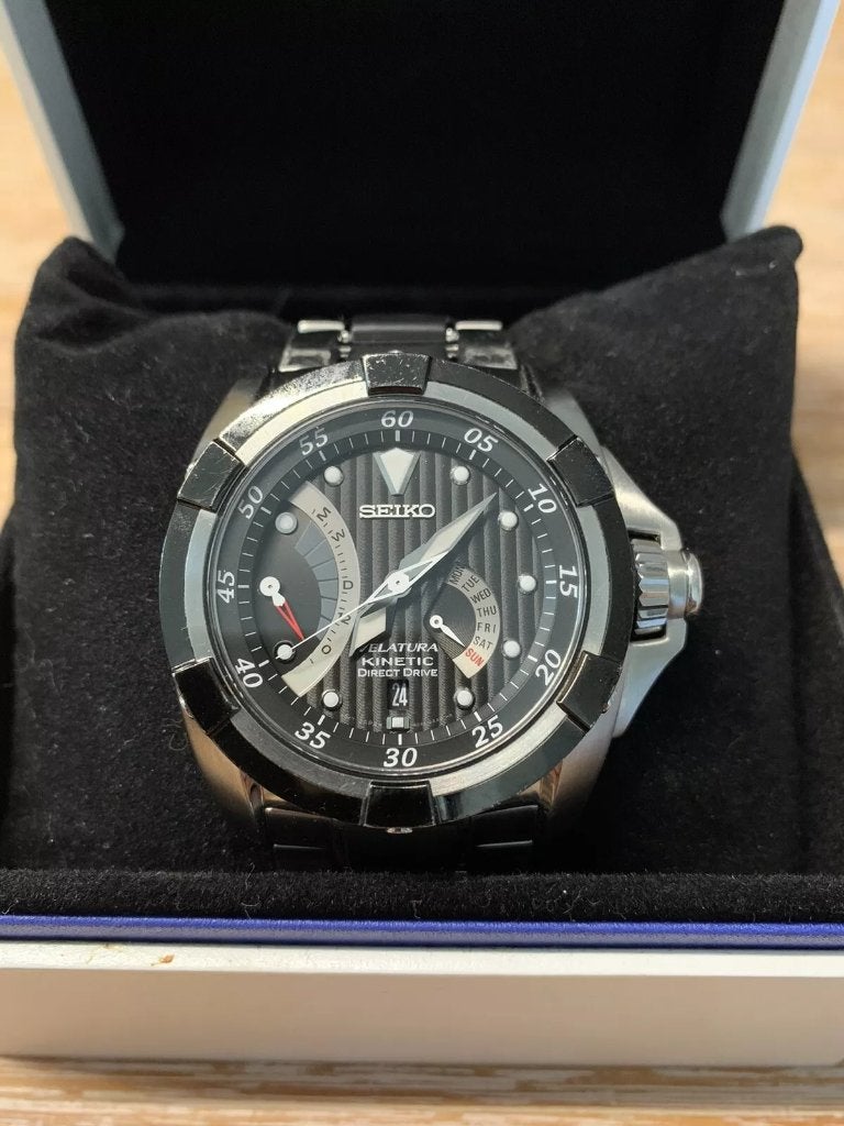 Horloge: SEIKO Velatura Kinetic Direct Drive Ref. SRH005P1, Sieraden, Tassen en Uiterlijk, Ophalen of Verzenden, Zo goed als nieuw