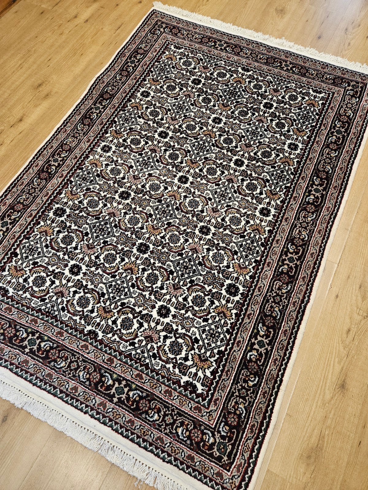 Handgeknoopt oosters tapijt herati 180x121, Info@SlatsAntiek.nl, 100 tot 150 cm, Perzisch, Vof Slats Antiek