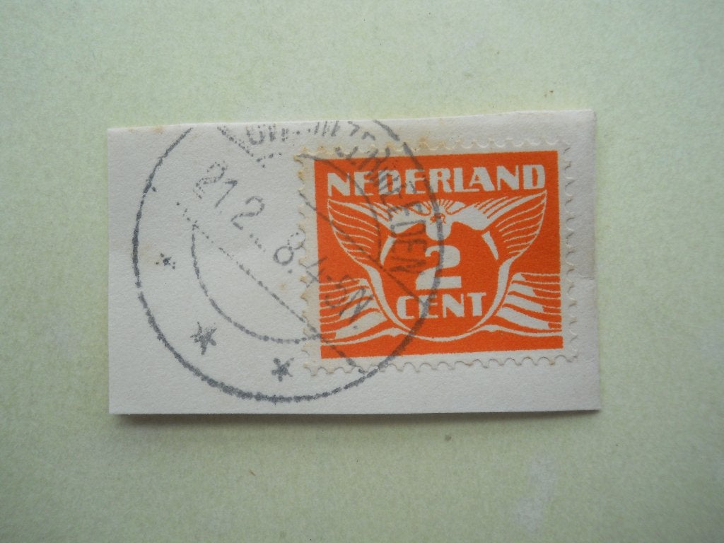 Nederland 1924/25 Vliegende duif Rondstempel Uithuizermeeden, Postzegels en Munten, Postzegels | Nederland, Ophalen of Verzenden
