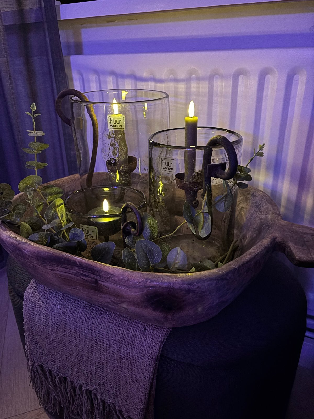 Grote oude houten trog - Rustieke decoratie, Ophalen of Verzenden