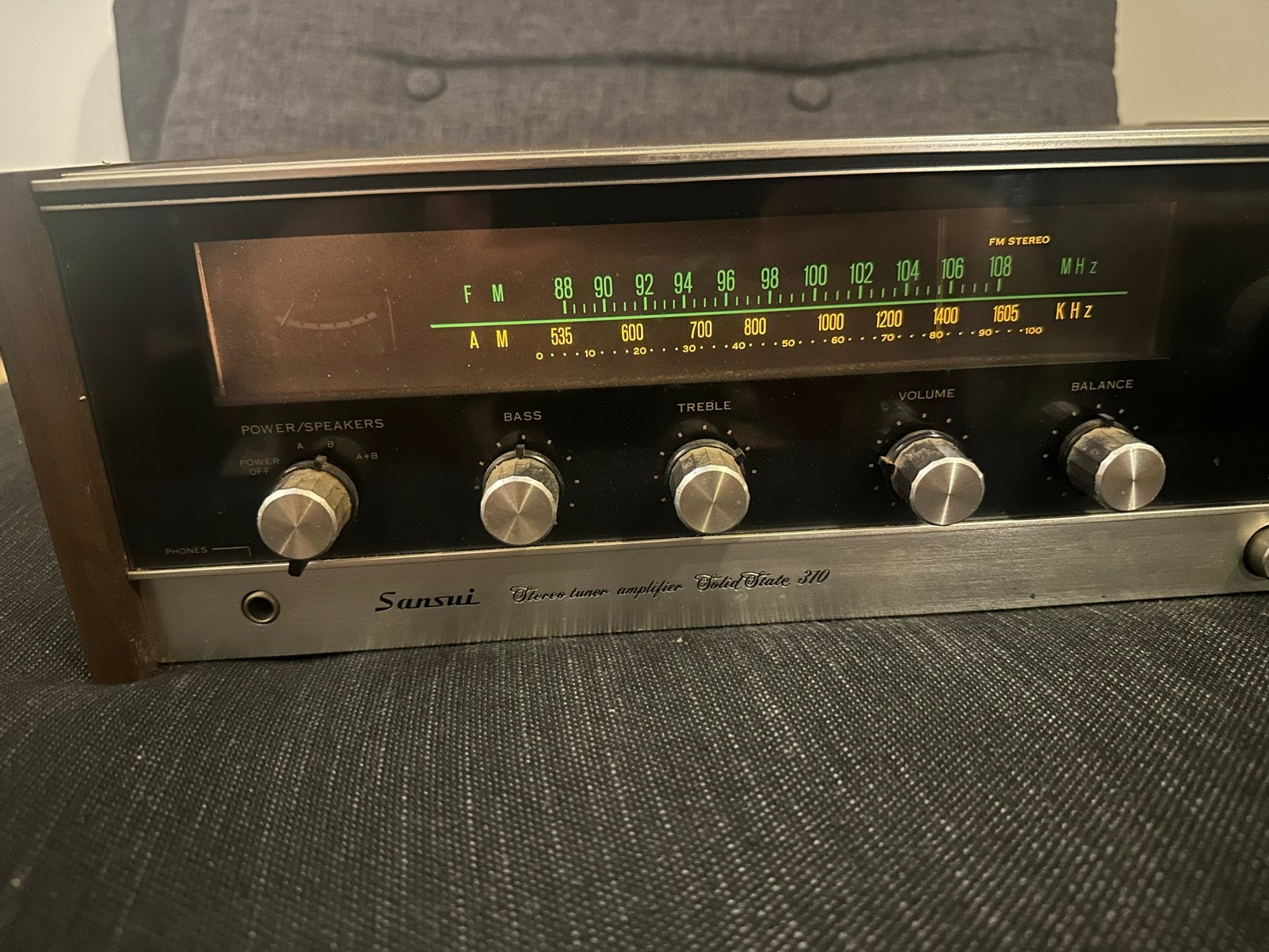 Sansui Solid State 310 Stereo Tuner Versterker - zie adv, Overige merken, Gebruikt, Ophalen of Verzenden, Minder dan 60 watt
