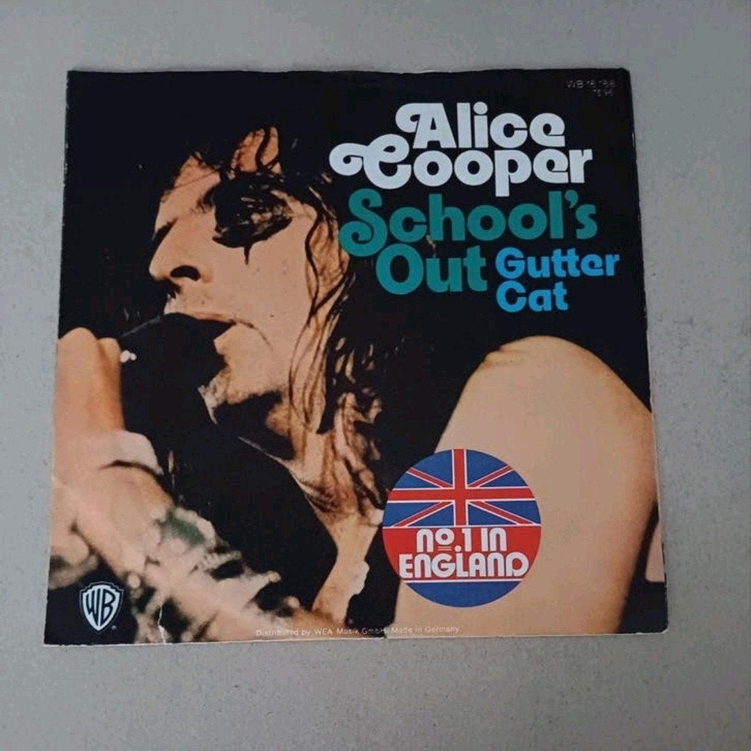 Alice Cooper  - School's Out, Beschermende buitenhoes, Ophalen of Verzenden, Gebruikt, Pop