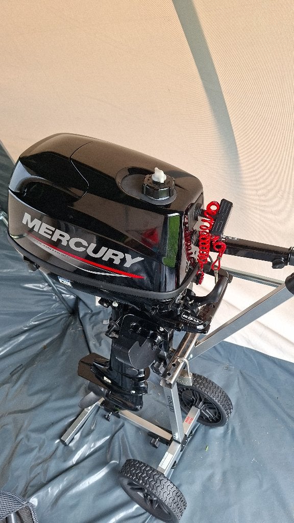 mercury buitenboordmotor, Watersport en Boten, Ophalen, Minder dan 5 pk, Viertaktmotor, Zo goed als nieuw