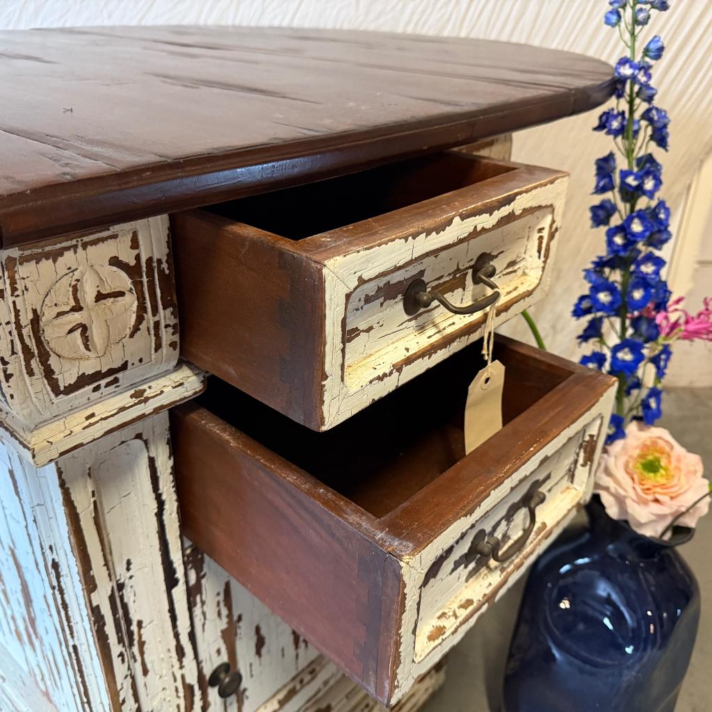 Bartafel / Keukenkast - 162 x 110 cm - mahonie-TTM Wonen, TTM Wonen, Meubels – (Perzische) Tapijten en Woonaccessoires, Taag 63, 2491 CS, Den Haag (Forepark)