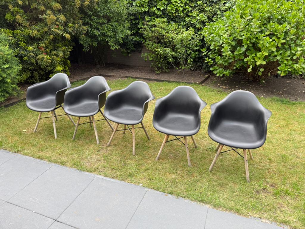 5 kuip tuinstoelen, Ophalen, Gebruikt, Kunststof