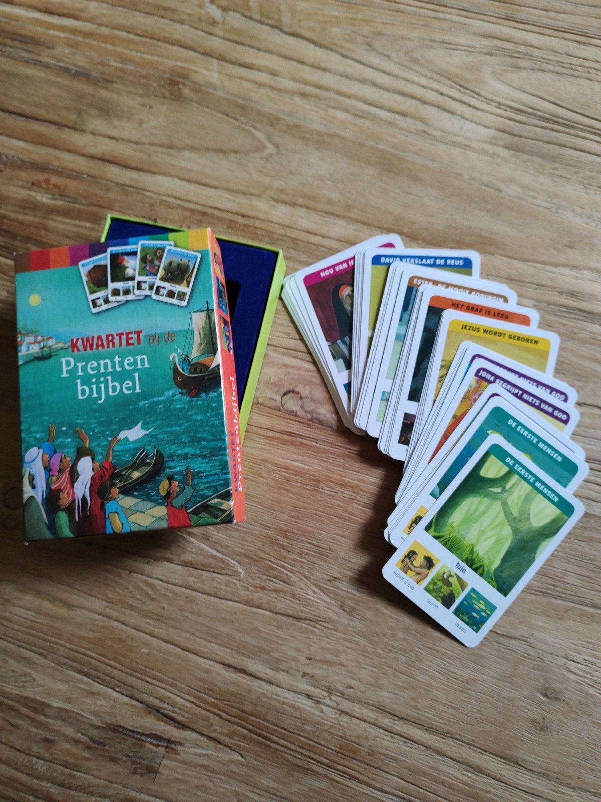 Prentenbijbel kwartet zgan, Ophalen of Verzenden, Zo goed als nieuw, Kwartet(ten)