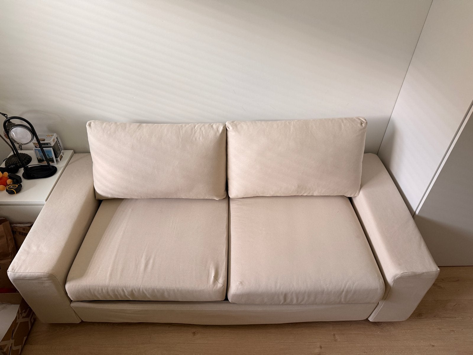 IKEA VIMLE 2-zits slaapbank, Gunnared beige, Ophalen, Gebruikt, Beige, Tweepersoons
