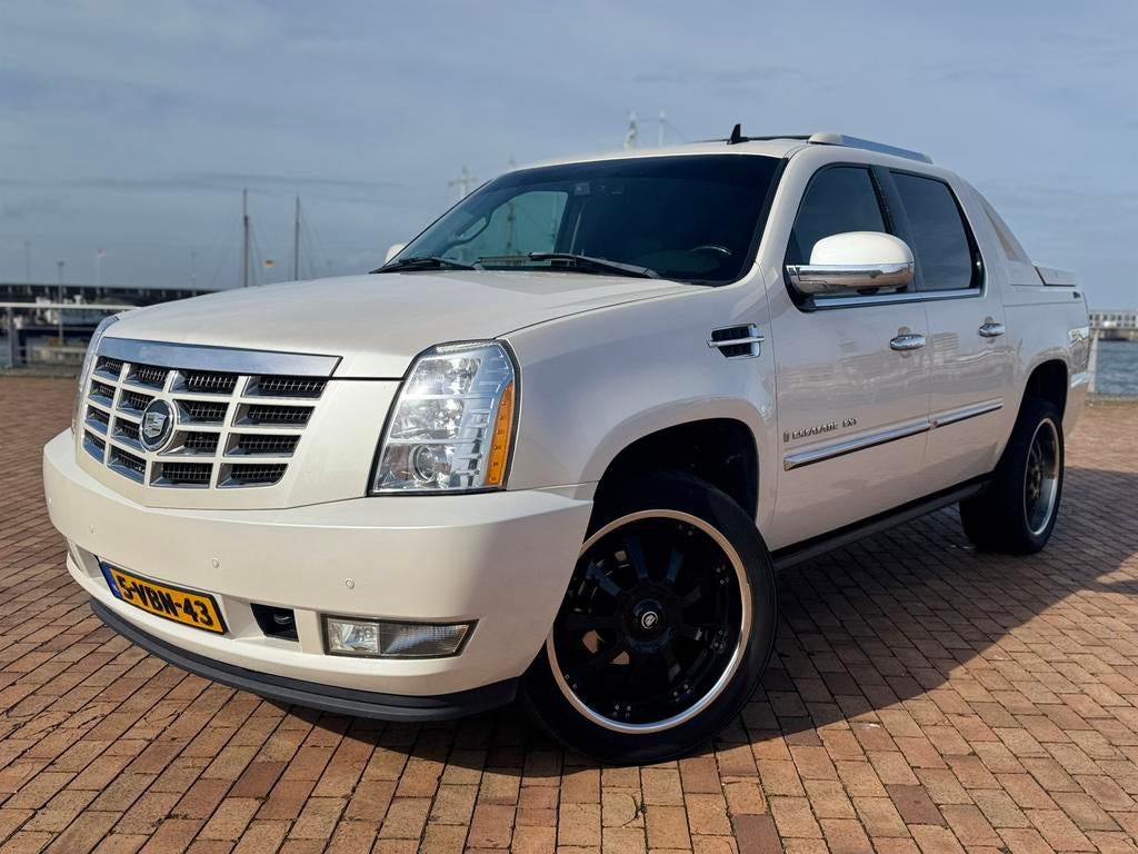 Cadillac Escalade 6.2 GRIJS KENTEKEN MARGE - INRUIL BAKWAGEN, Wit, Leder, Bedrijf, Vierwielaandrijving