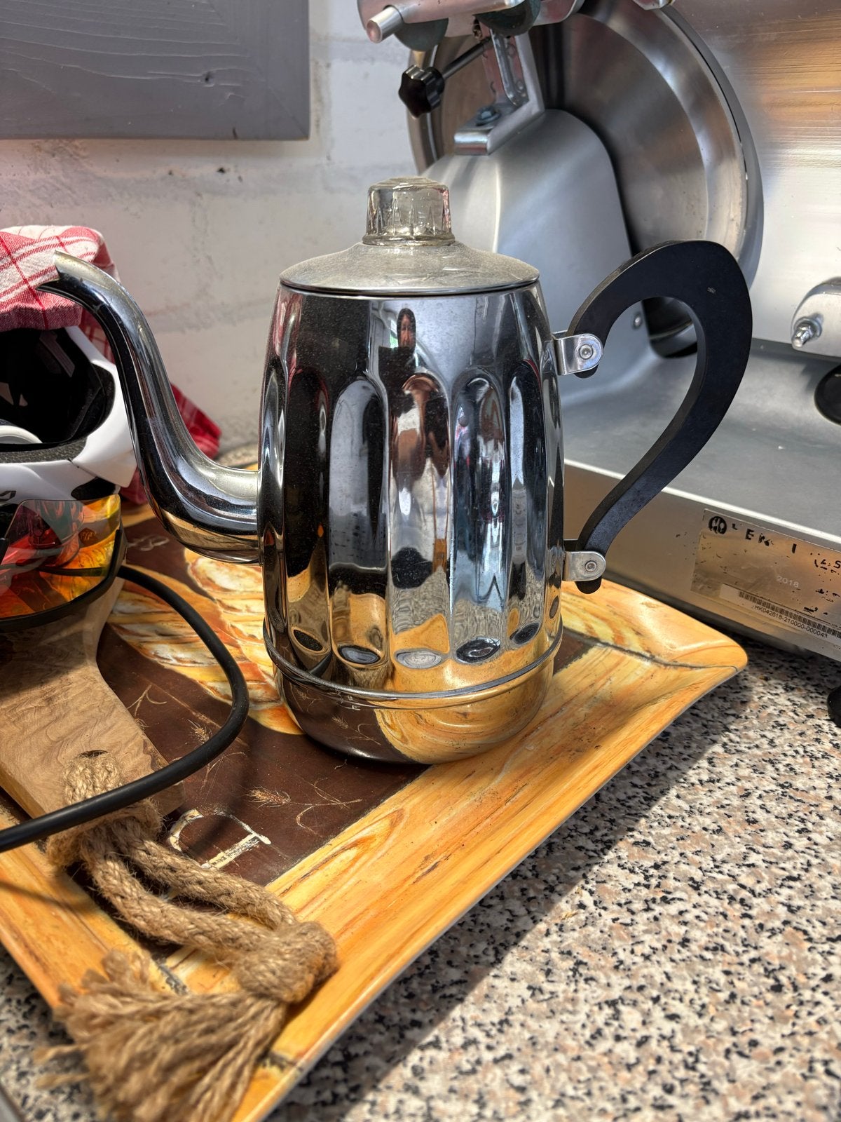 Prijs verlaagd: Vintage percolator koffiepot, chroom, Ophalen of Verzenden