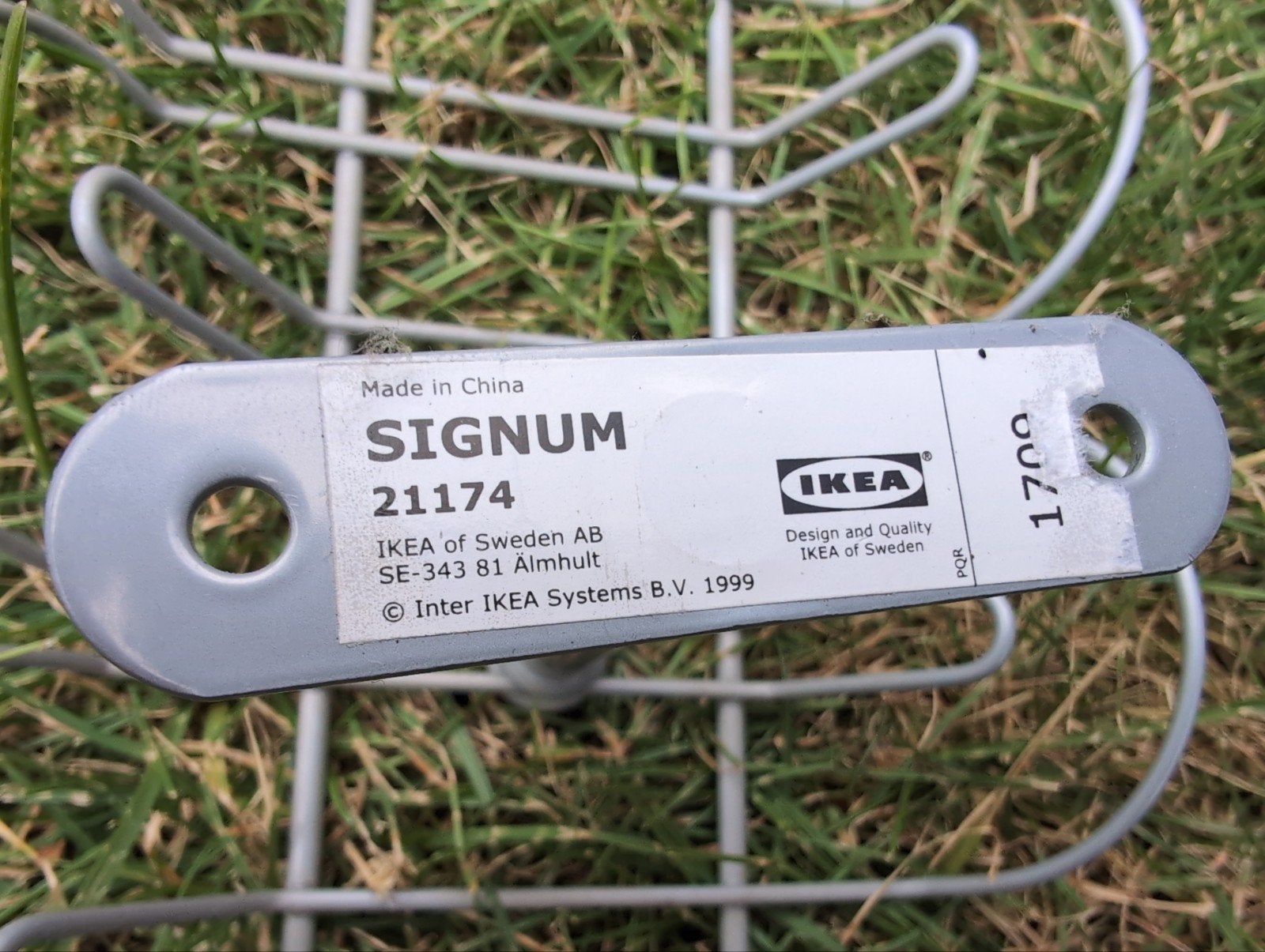 IKEA SIGNUM Kabelgoot - Zilverkleurig Metaal, Gebruikt, Ophalen of Verzenden, Zilver, Metaal
