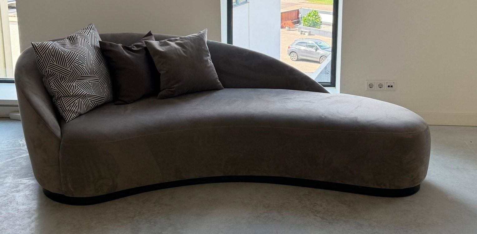 Stijlvolle Eric Kuster Montbel chaise longue design bank, Huis en Inrichting, Ophalen, 100 tot 125 cm, Driepersoons, Zo goed als nieuw