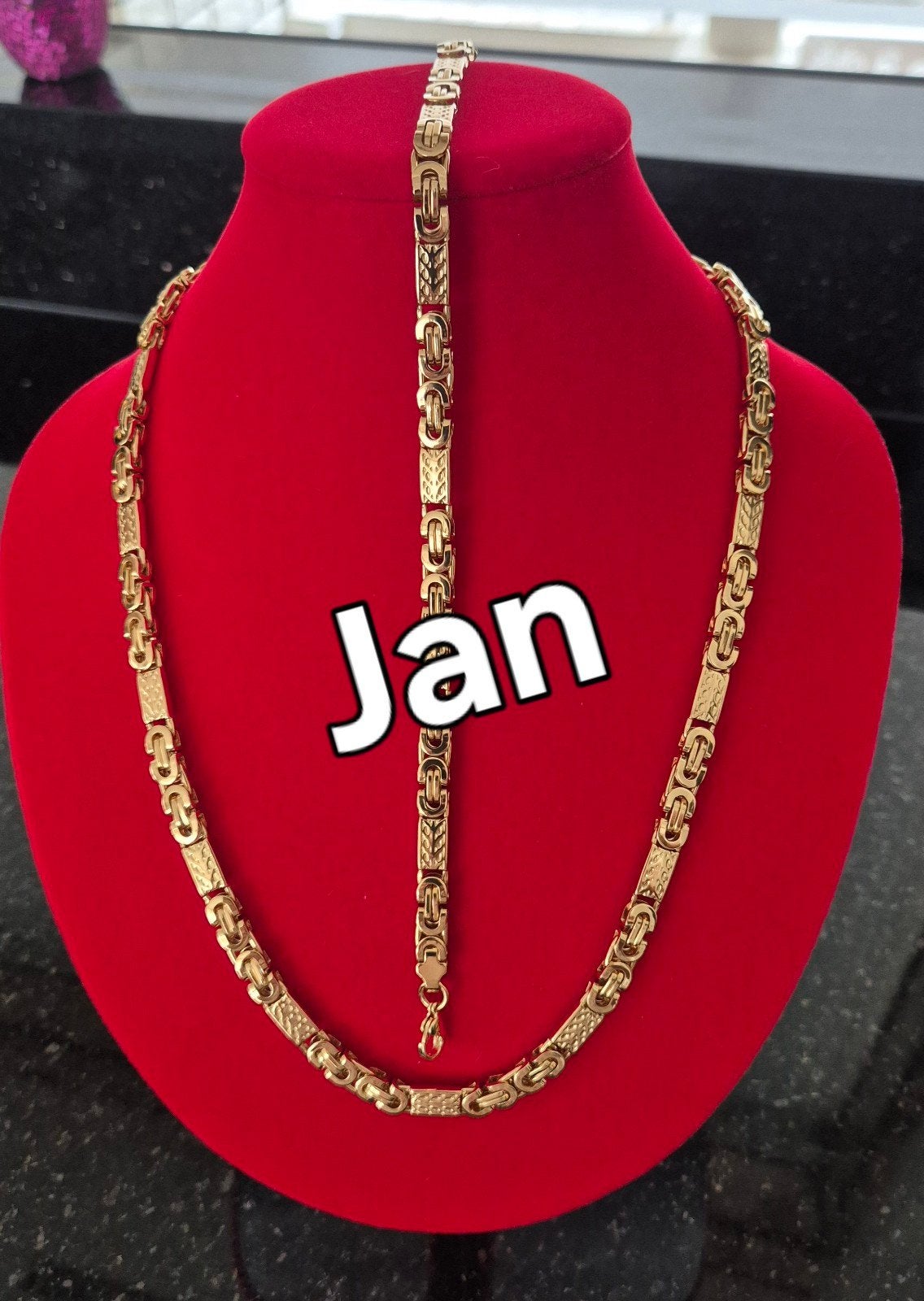 Armband met ketting top kwalitei verguld  14 karaat goud, Ophalen, Nieuw, Goud, Goud
