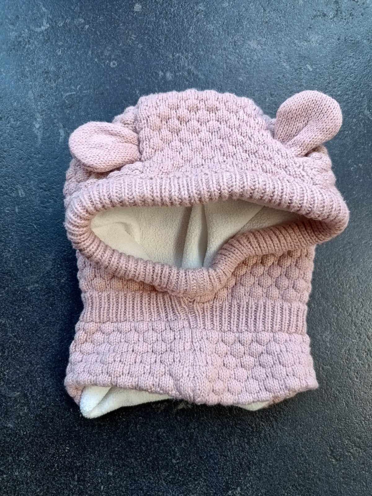 C&A Balaclava Muts met Oortjes 12-18 maanden, C&A, Meisje, Ophalen of Verzenden, Zo goed als nieuw