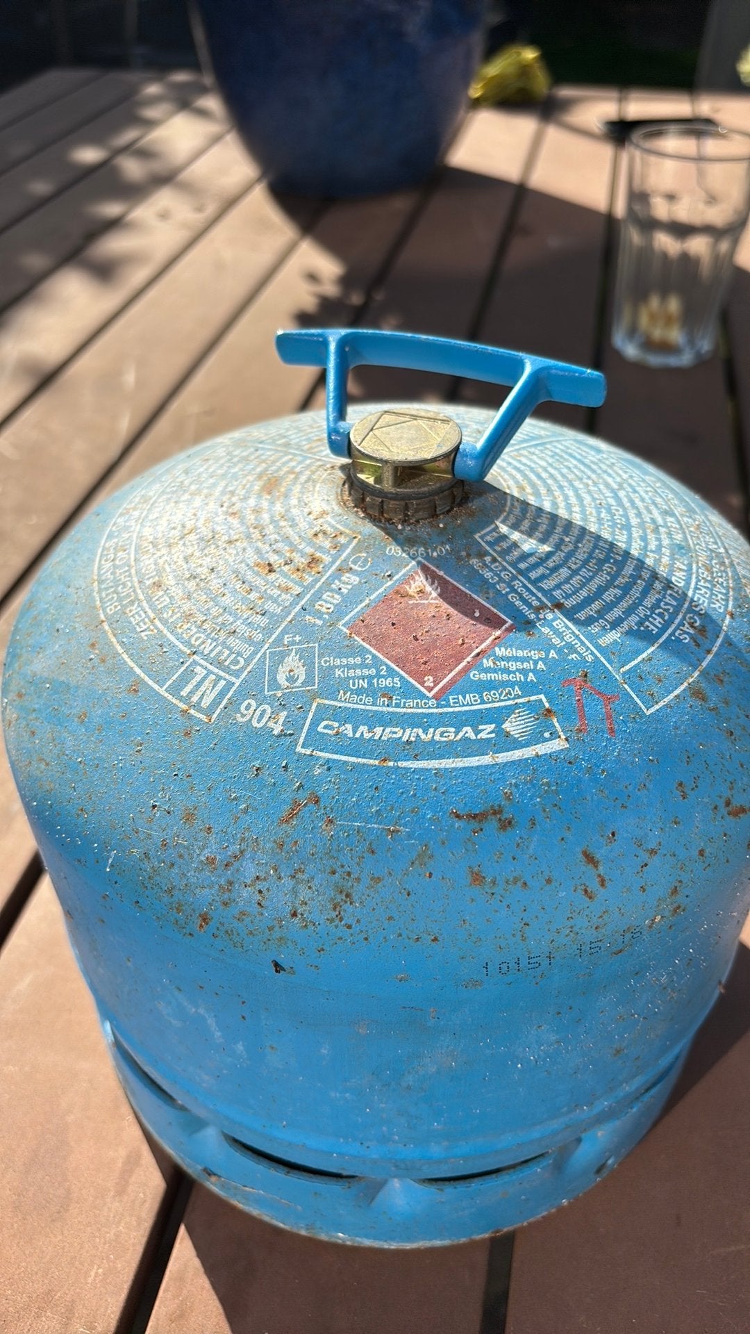 Camping gasfles 904, Ophalen of Verzenden, Gebruikt