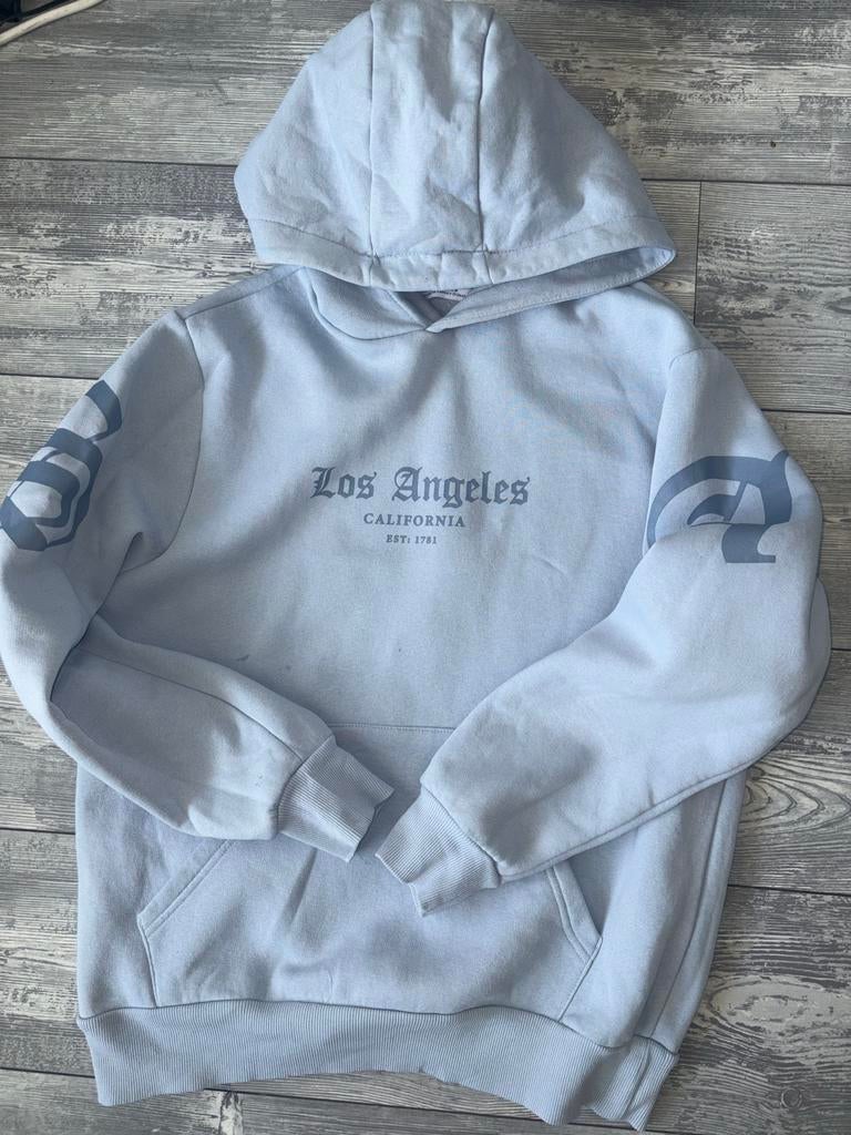 Los Angeles hoodie, Ophalen of Verzenden, Gedragen, Maat 38/40 (M), Blauw