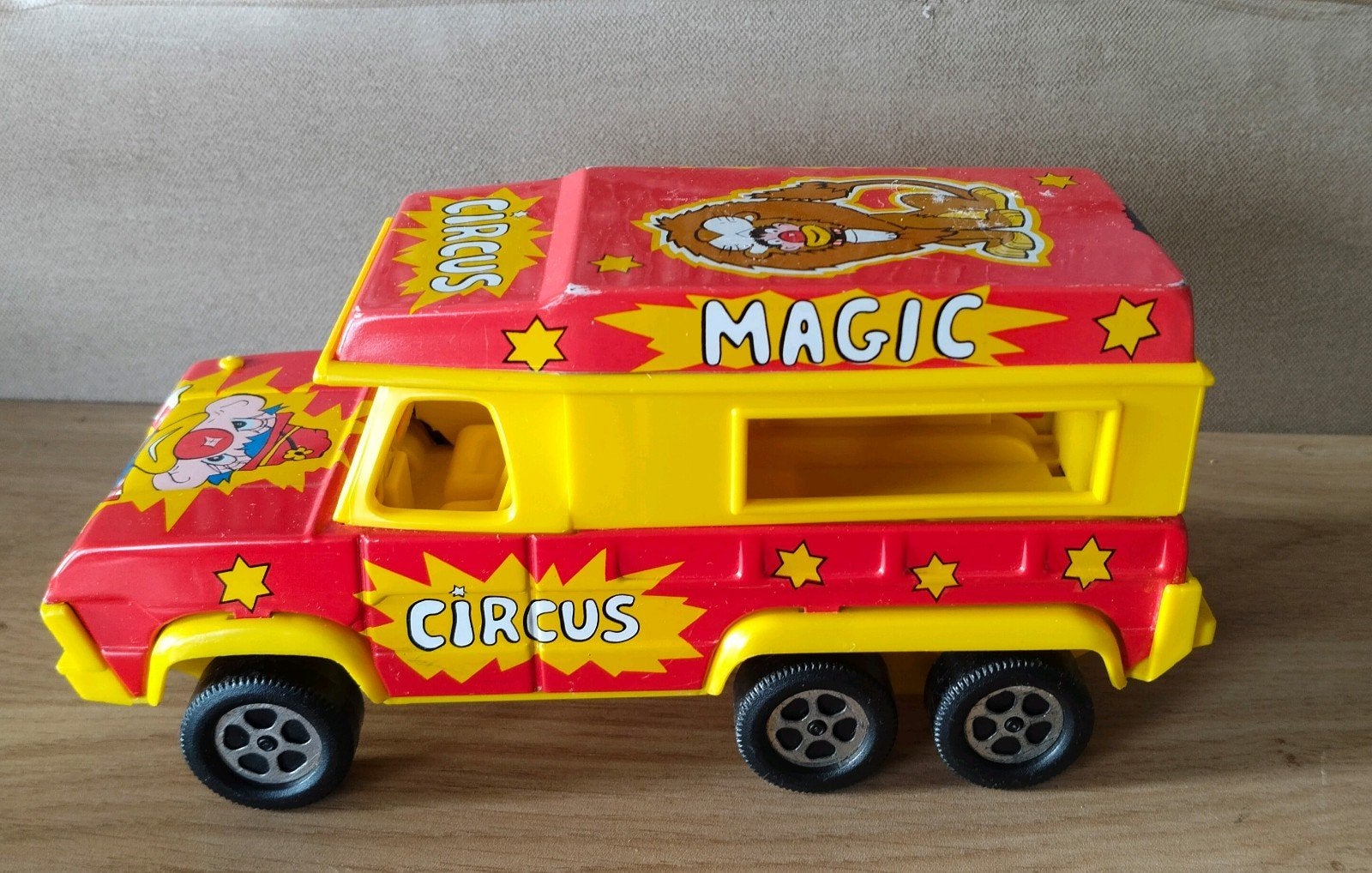 Vintage Joustra Circus Vrachtwagen Speelgoed (Made in France, Verzenden, Gebruikt